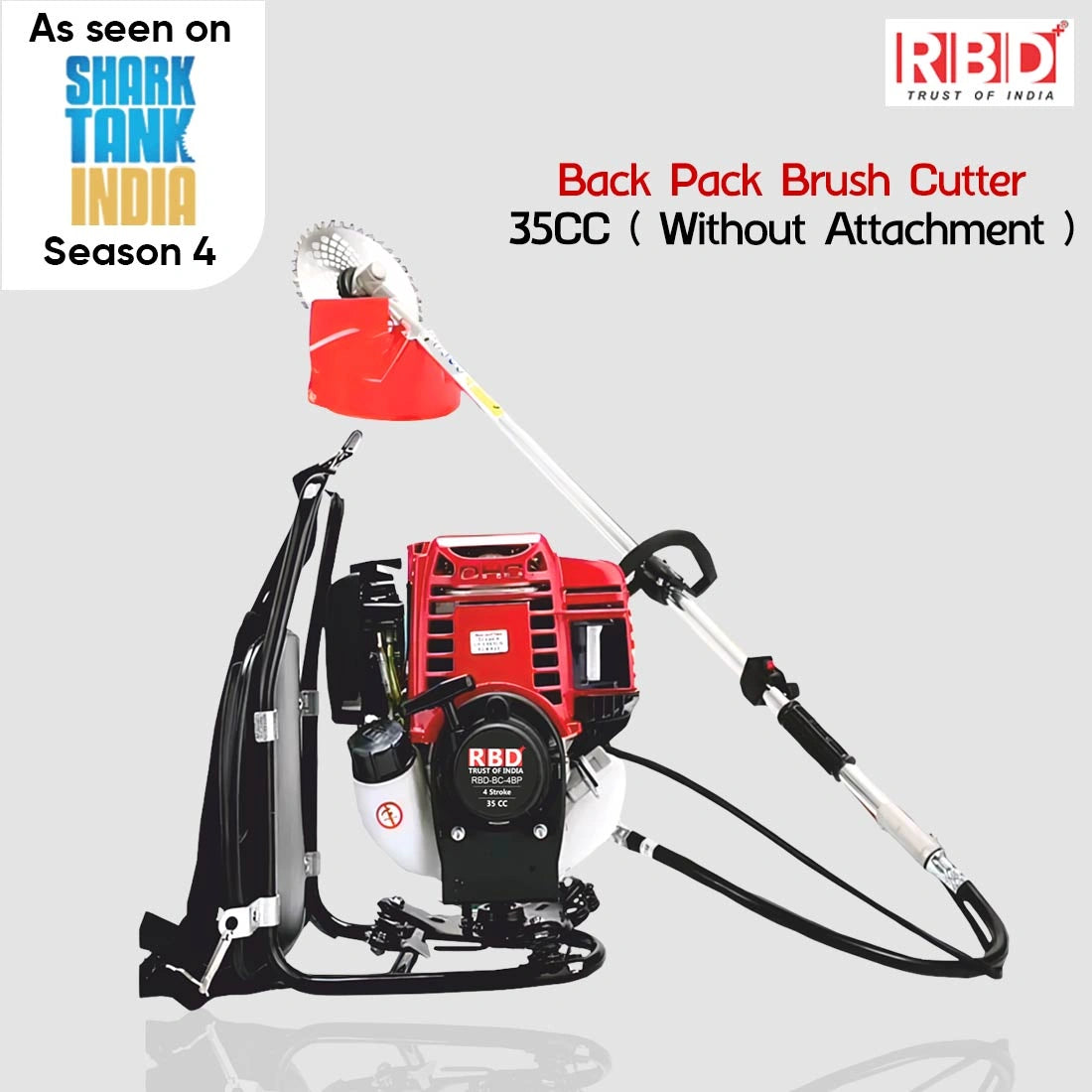 RBD 35cc Brush Cutter Without Attachments