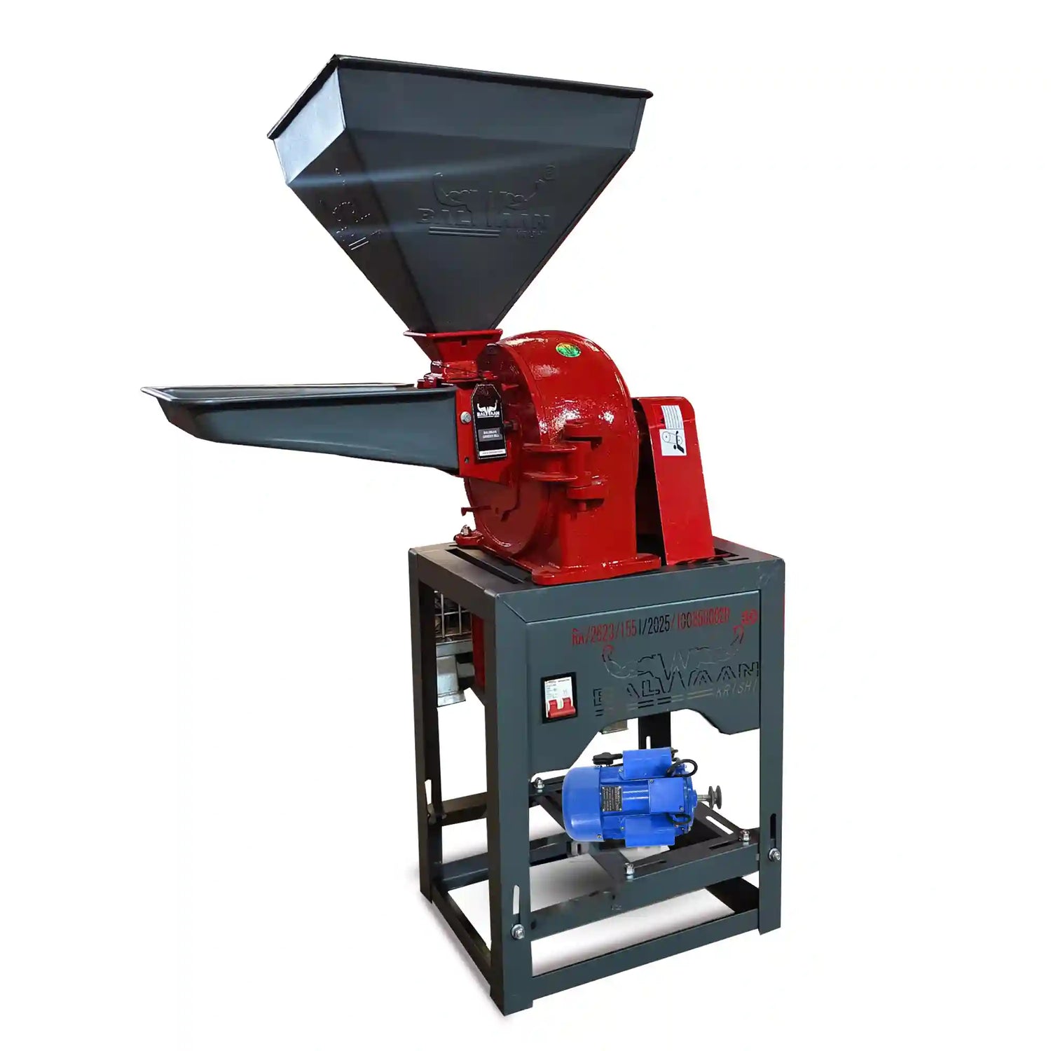Electric rice mill and grain mill