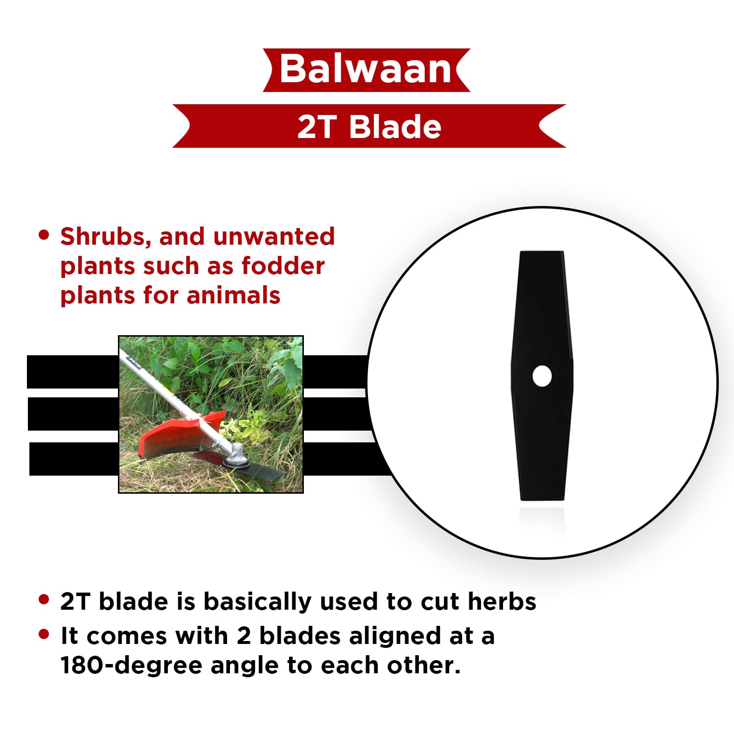 Balwaan Brush Cutter Blade HCS-2T - supplier gallery image 5
