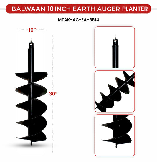 Balwaan 10 Inch Planter Double Spiral Auger Bit PT-10D - supplier gallery image 2
