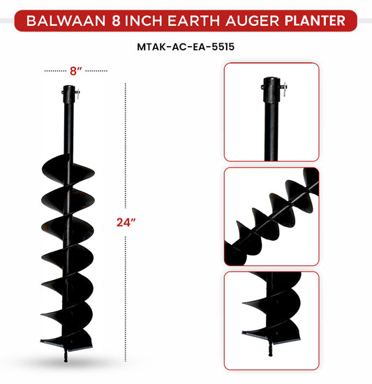 Balwaan 8 Inch Planter Double Spiral Auger Bit PT-8D - supplier gallery image 2