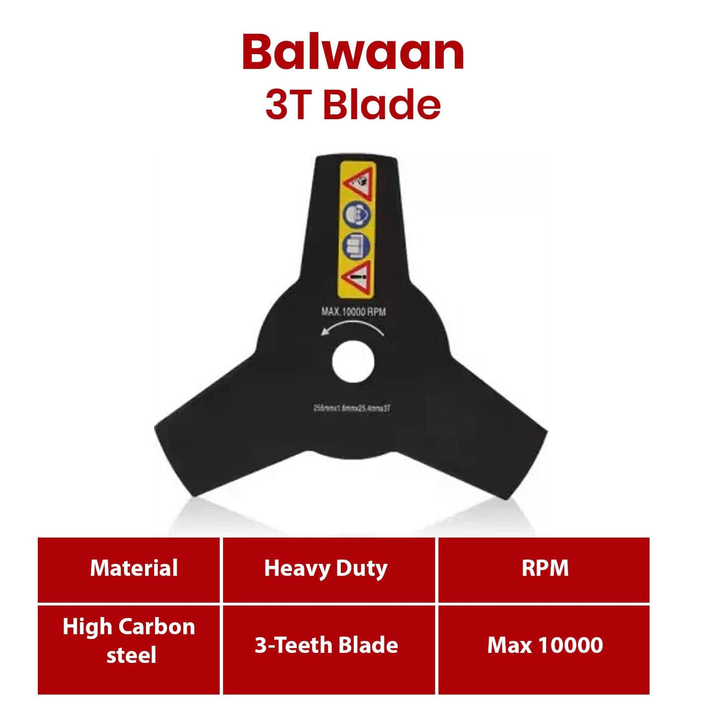 Balwaan Brush Cutter Blade HCS-3T - supplier gallery image 6
