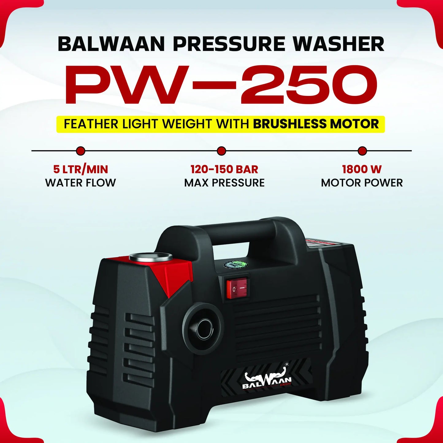Balwaan Pressure washer (PW-250)