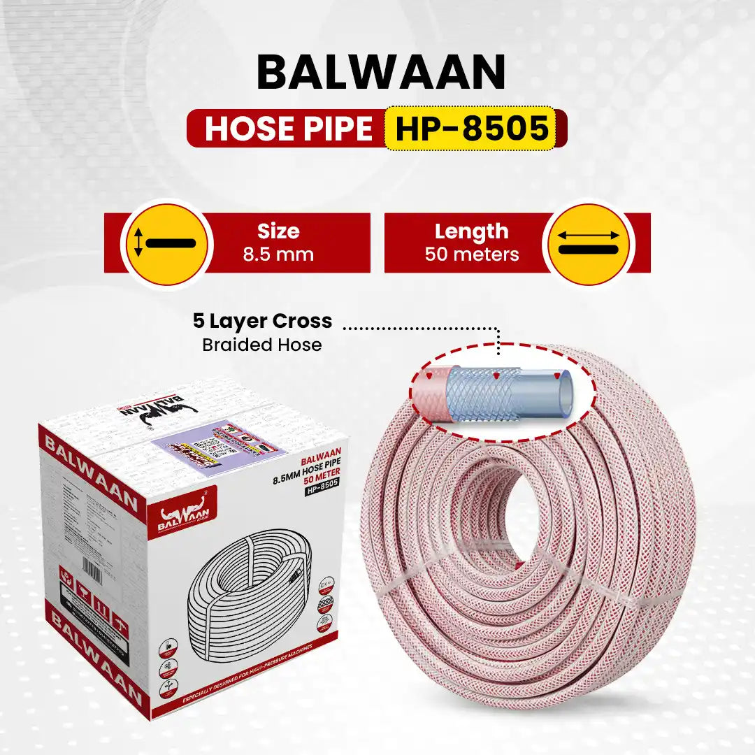 Balwaan Hose Pipe 8.5MM 50 Mtr HP-8505 - supplier gallery image 5