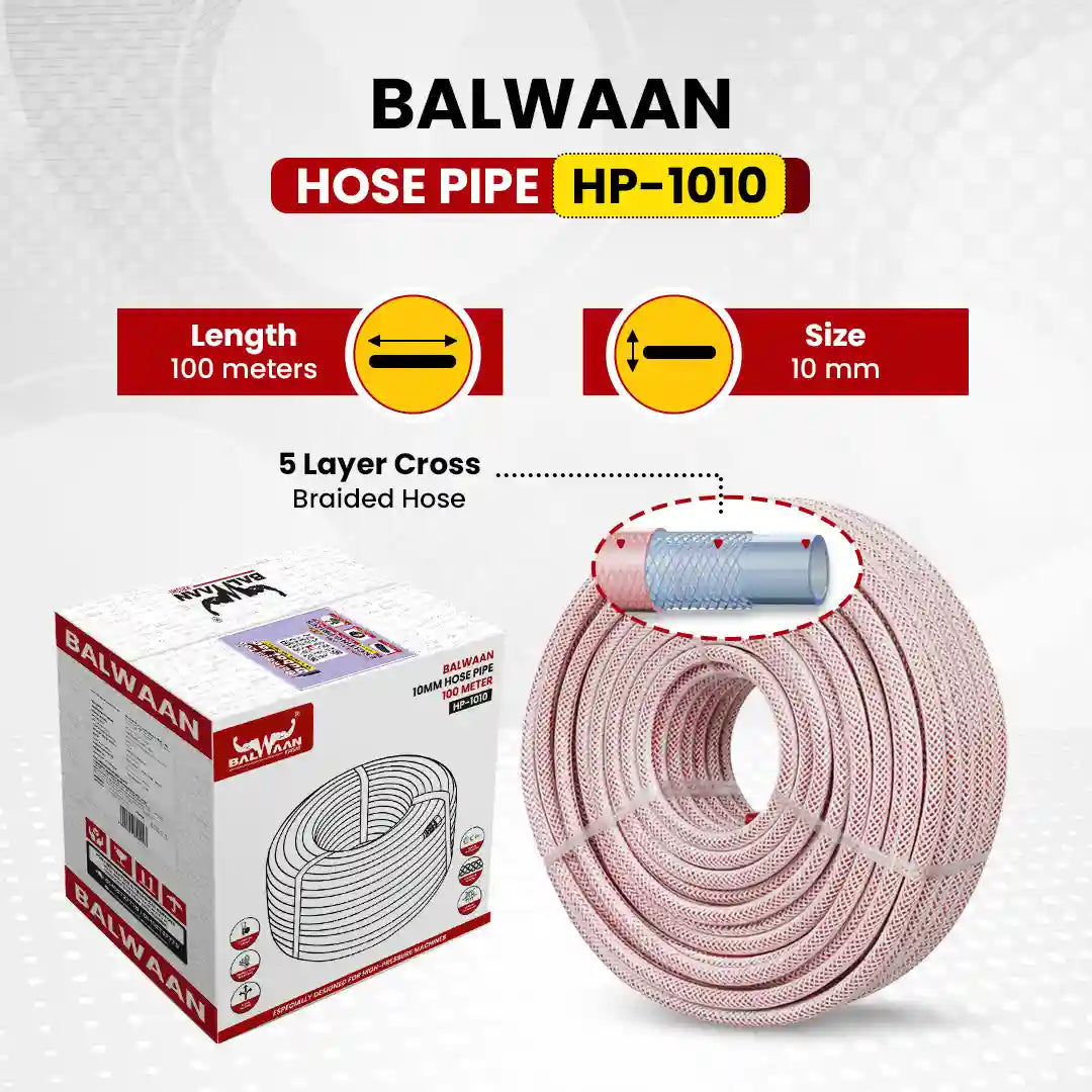 Balwaan Hose Pipe 10MM 100 Mtr HP-1010 - supplier gallery image 3