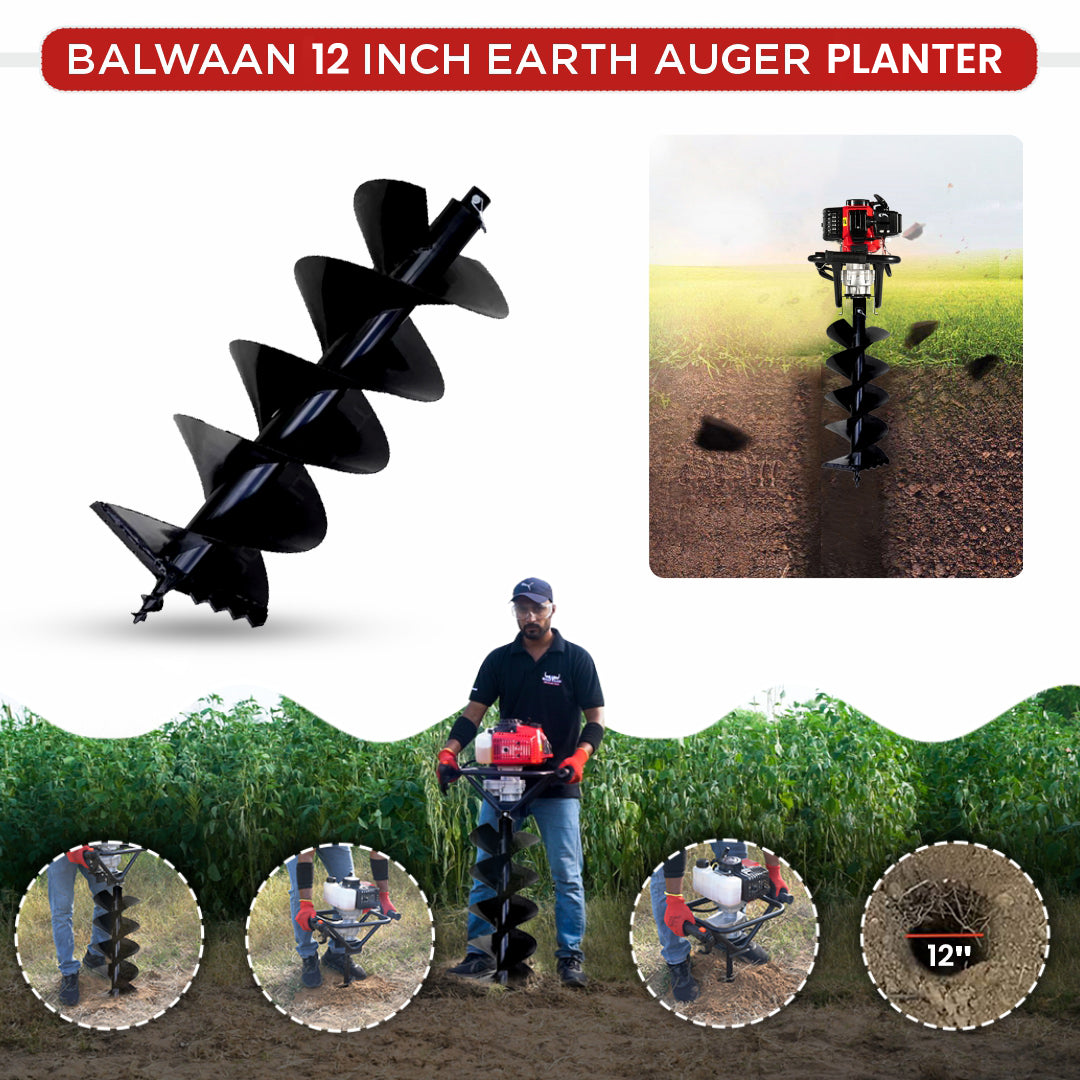 Balwaan 12 Inch Planter Double Spiral Auger Bit PT-12D - supplier gallery image 3