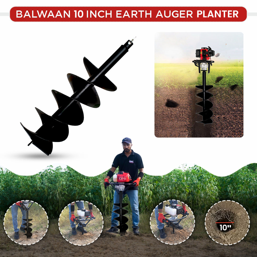 Balwaan 10 Inch Planter Double Spiral Auger Bit PT-10D - supplier gallery image 3