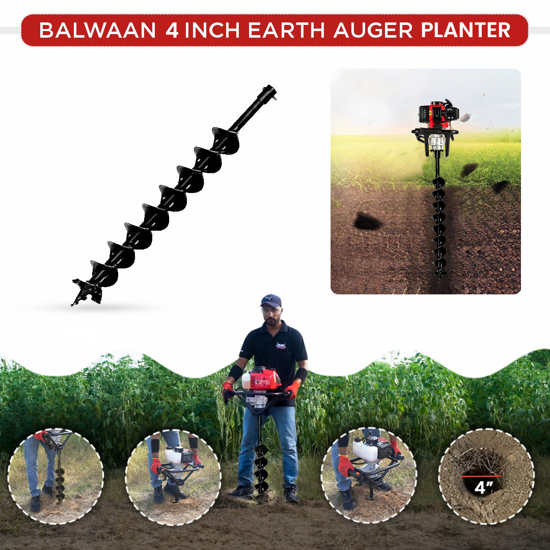 Balwaan 4 Inch Planter Double Spiral Auger Bit PT-4D - supplier gallery image 3