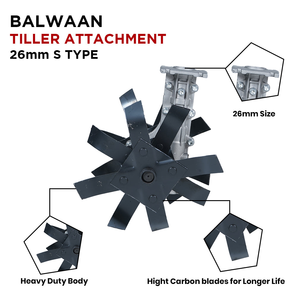 Balwaan BTA-26 S-Type Tiller Attachment - supplier gallery image 3