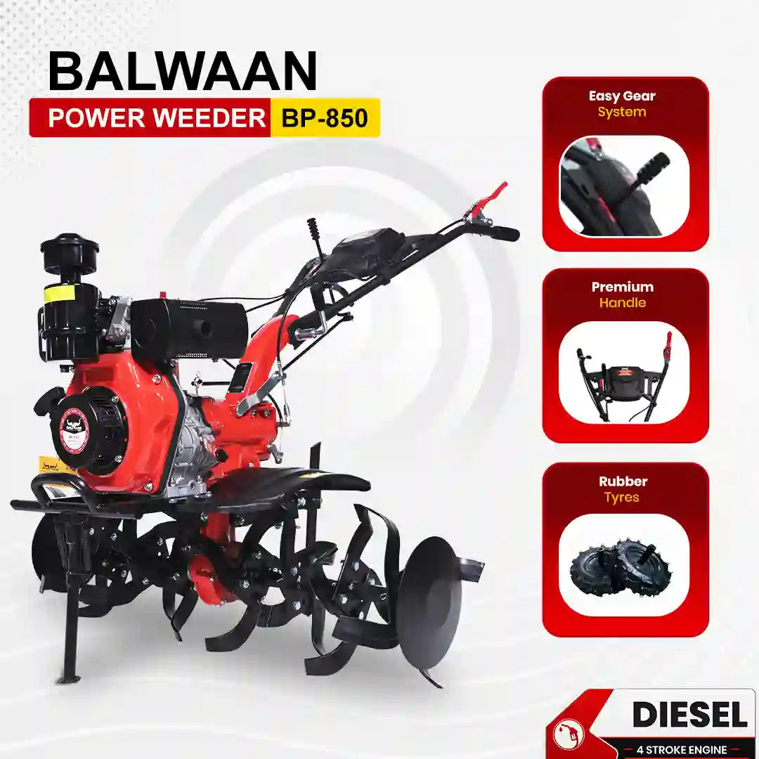 Balwaan 5.5 HP Diesel Power Weeder | BP-850