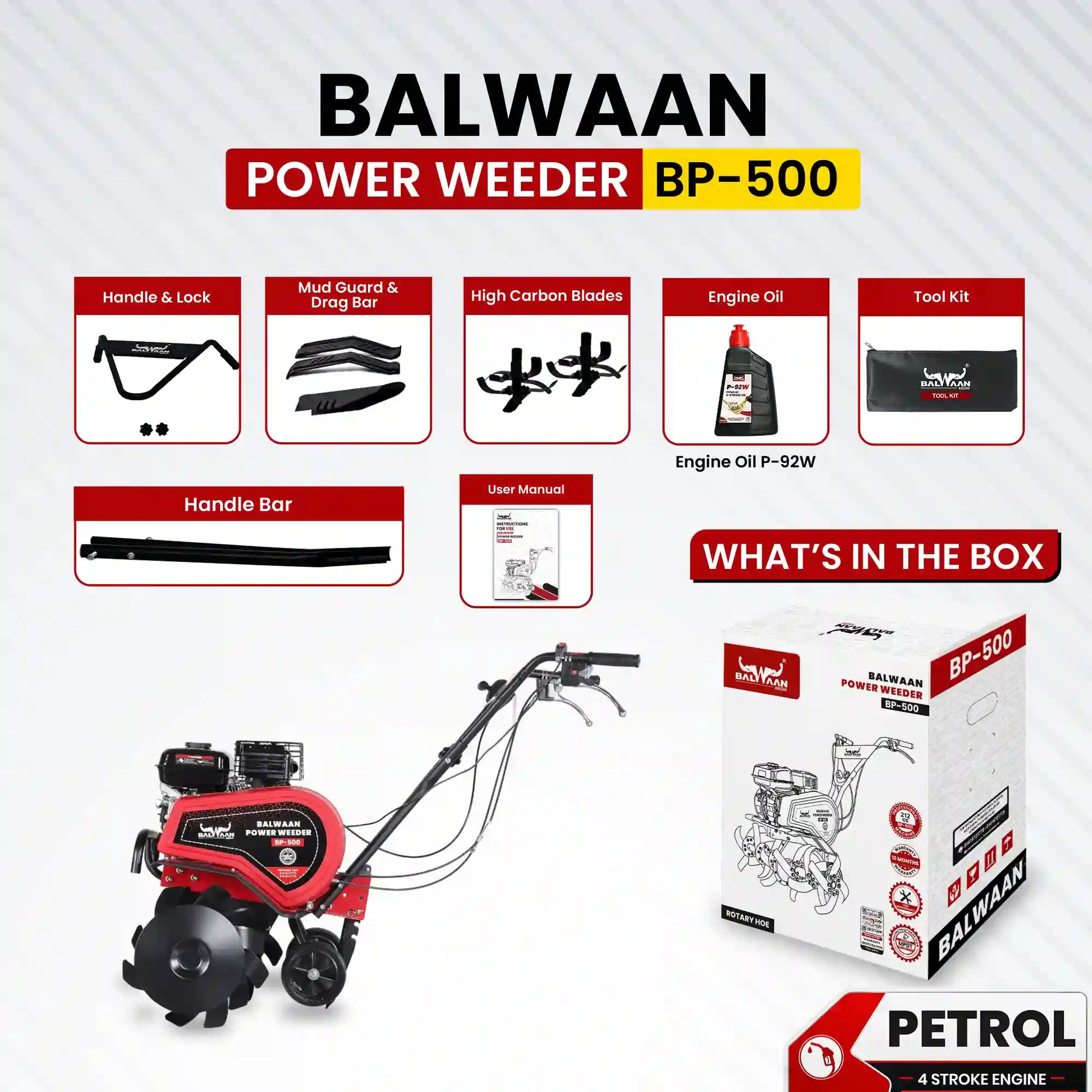 Balwaan 7 HP Power Weeder | BP-500