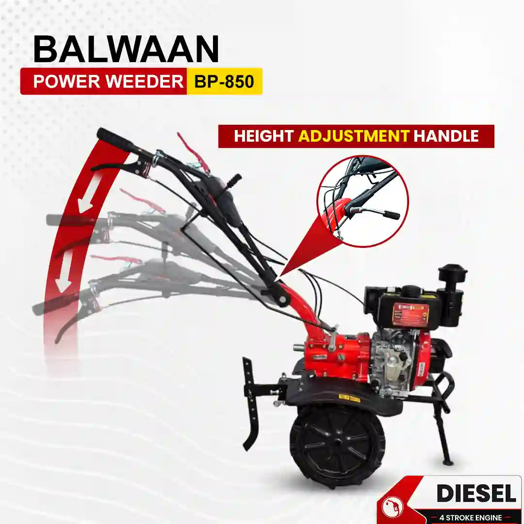 Balwaan 5.5 HP Diesel Power Weeder | BP-850