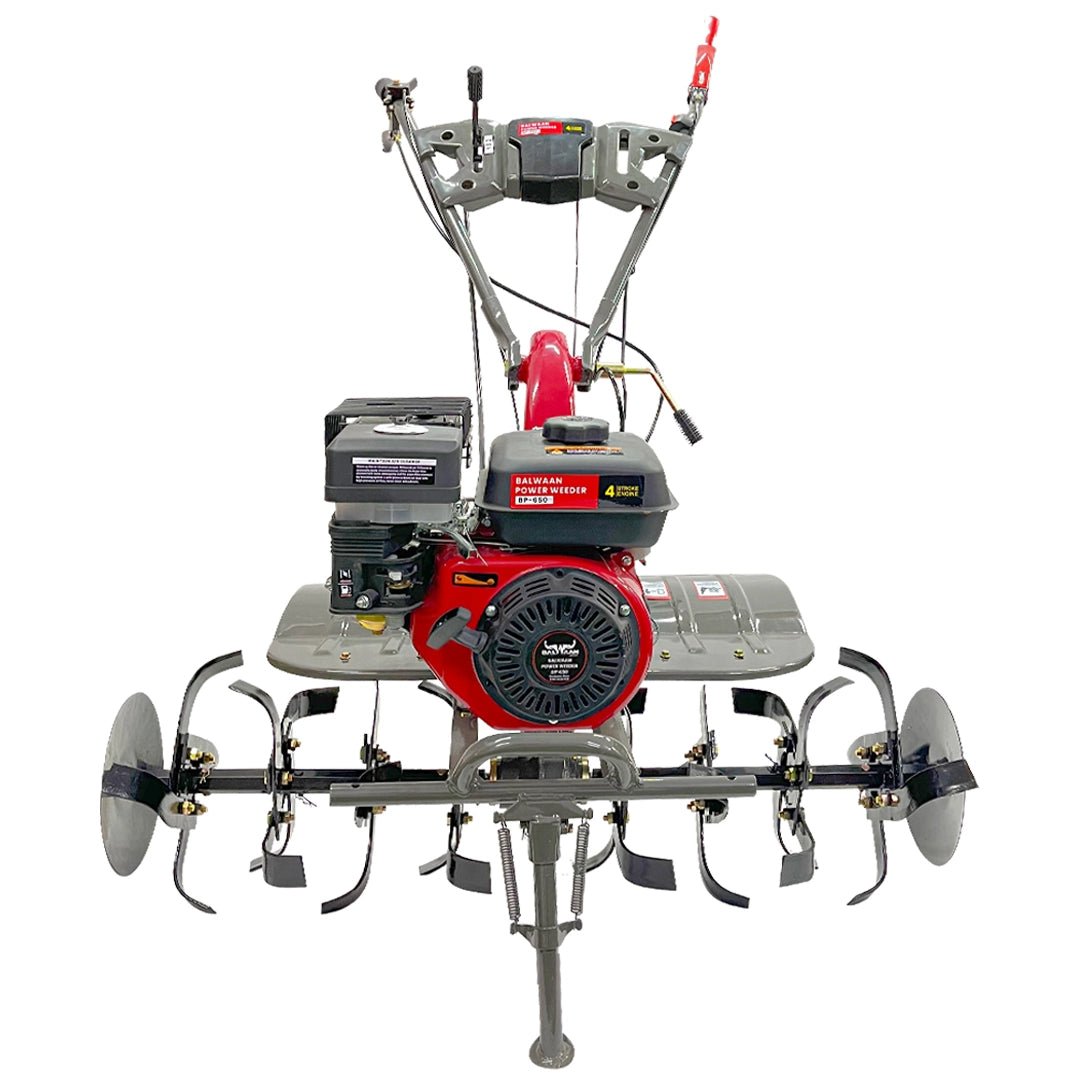 7HP Power Weeder BP - 650 | 212cc Multi Attachment Weeding Machine | Perfect for all types of Soil Preparation by Balwaan | KrishiGears