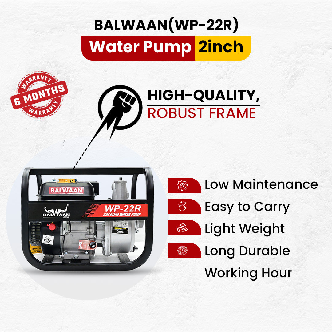 Balwaan WP-22R 7HP Water Pump
