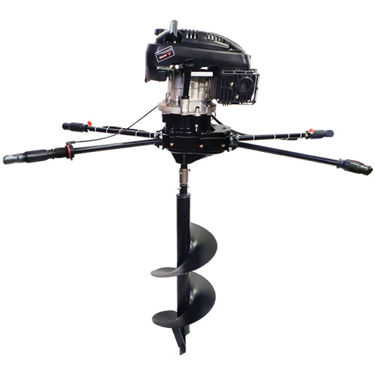 Balwaan Earth Auger BE-180 173CC 4 Stroke Petrol Post Hole Digger Machine |Two Men Operated Heavy Duty Auger for Tree Pl