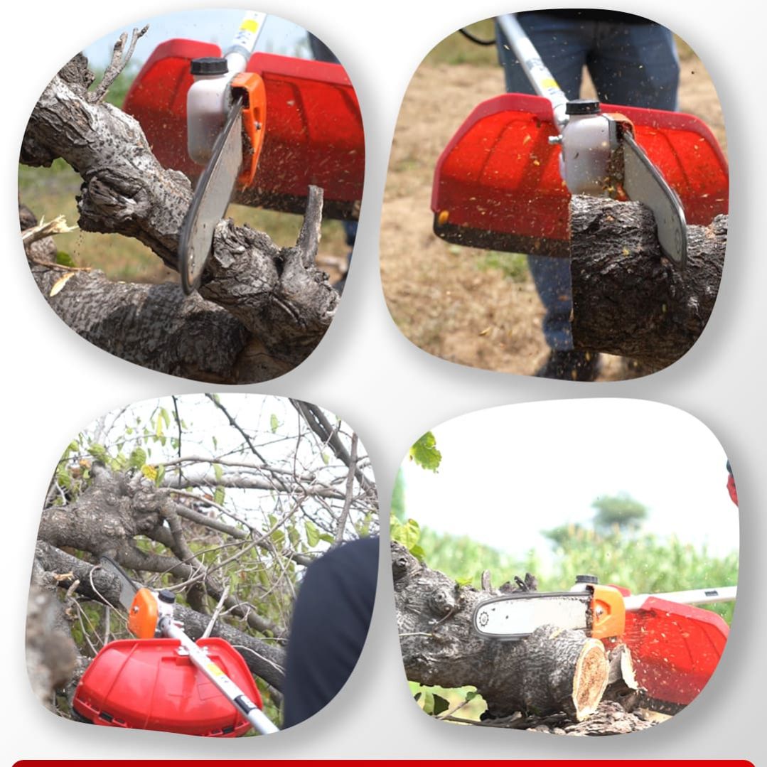 Balwaan Back Pack Crop Cutter with Chainsaw| 35cc