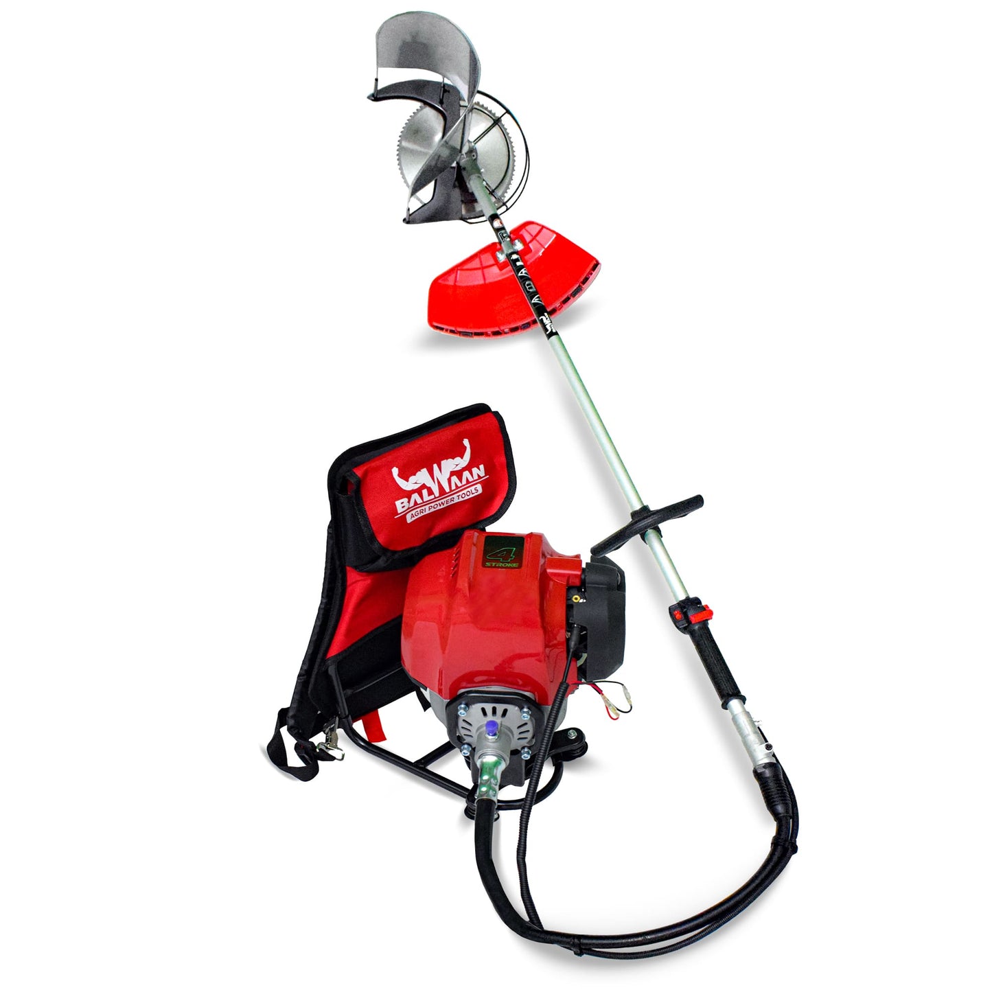 Balwaan 50cc Back pack crop cum Grass cutter BX-50B | 4 Stroke Petrol Operated Crop Cutter Machine | Backpack Design for