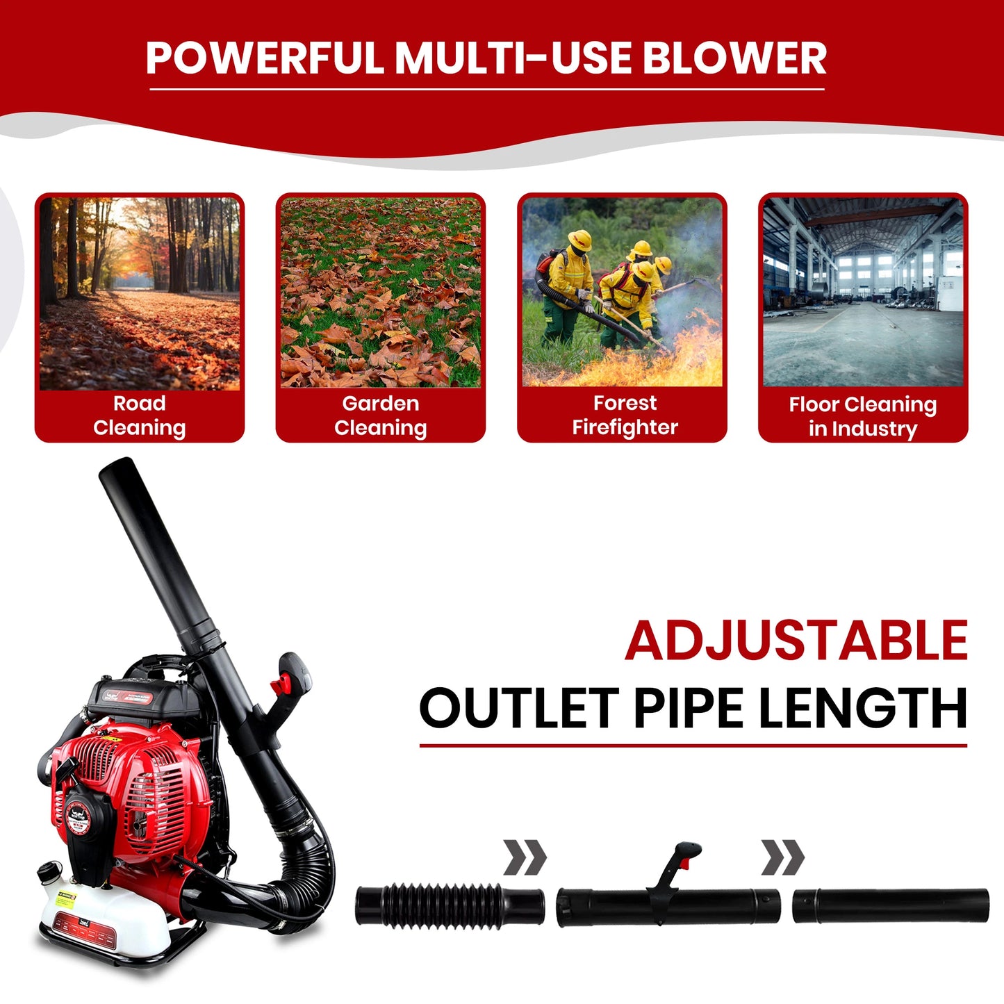 Balwaan BL-770 Backpack Leaf Blower