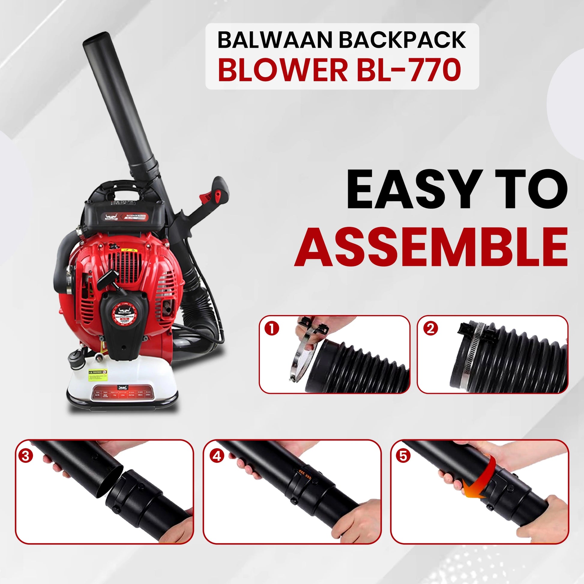 Balwaan BL-770 Backpack Leaf Blower