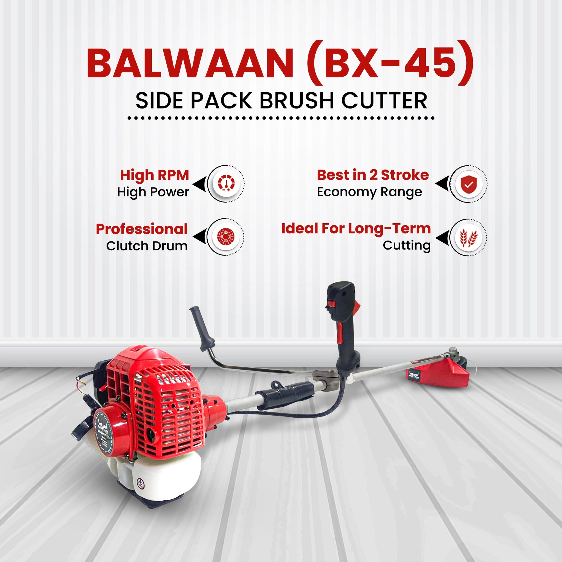 Balwaan BX-45 Side Pack  Brush Cutter