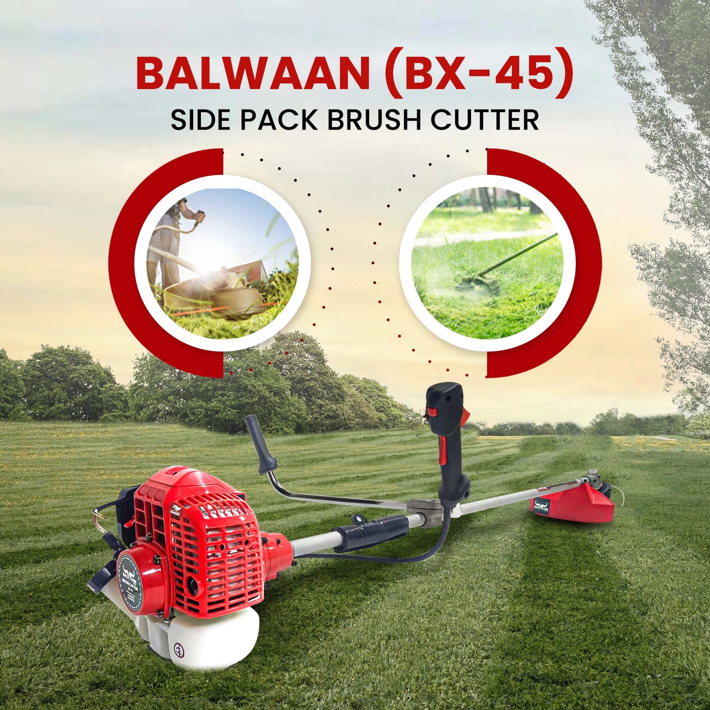 Balwaan BX-45 Side Pack  Brush Cutter