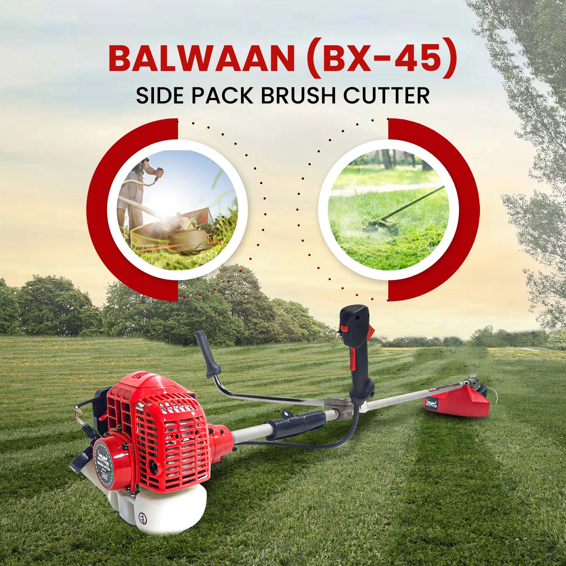 Balwaan BX-45 Side Pack  Brush Cutter