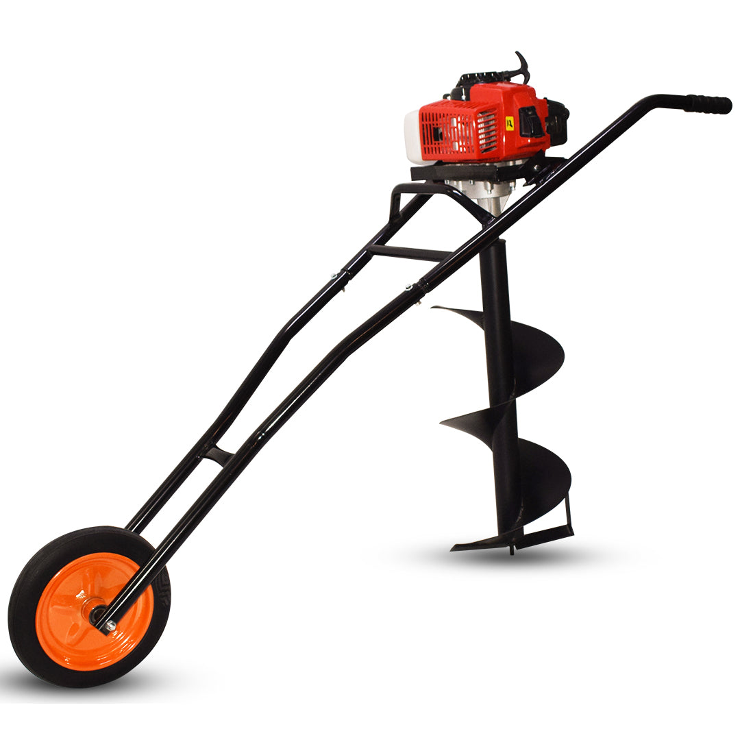 Balwaan Trolly Earth Auger with 12 Inch Planter| 63CC