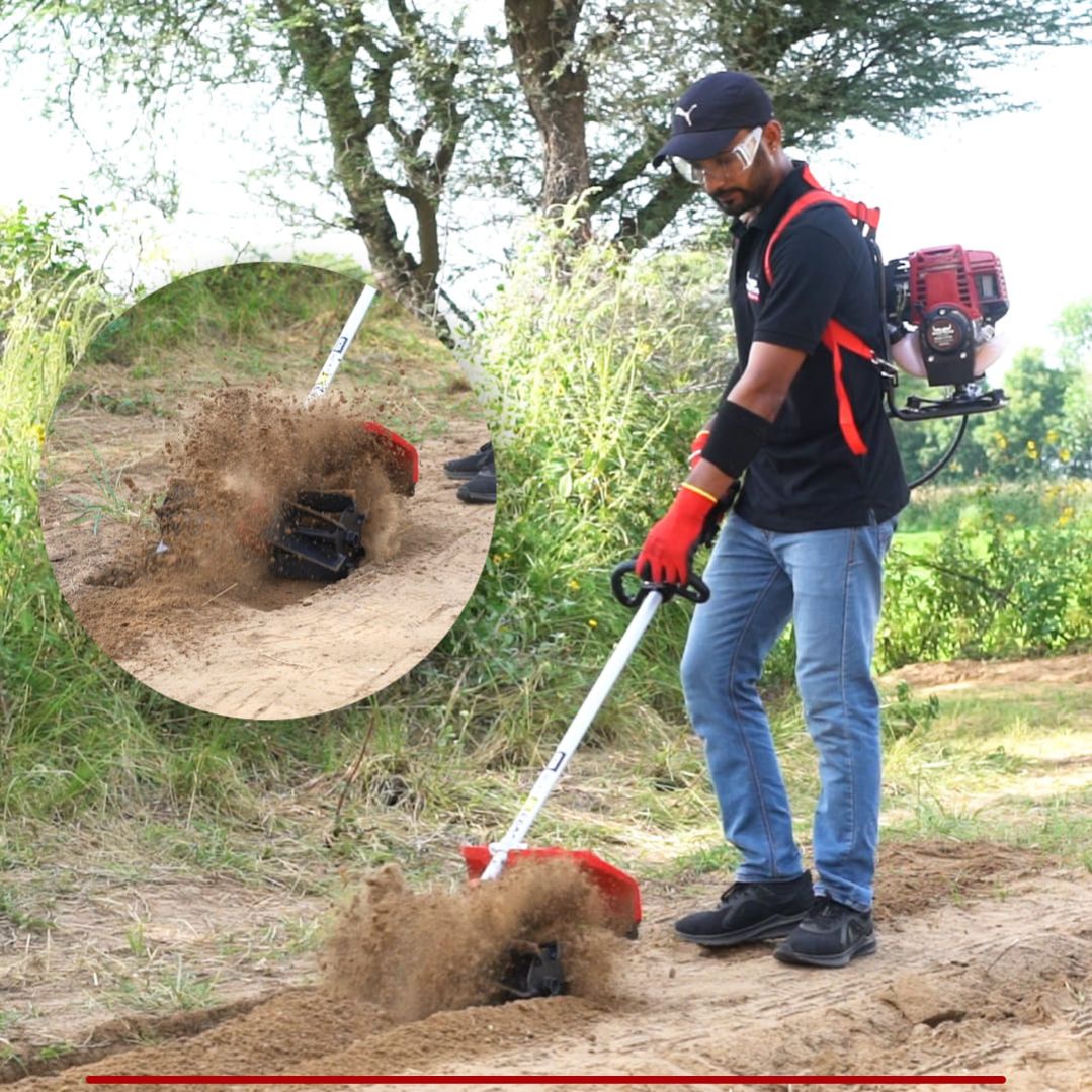 Balwaan Back Pack Crop Cutter with Tiller| 35cc