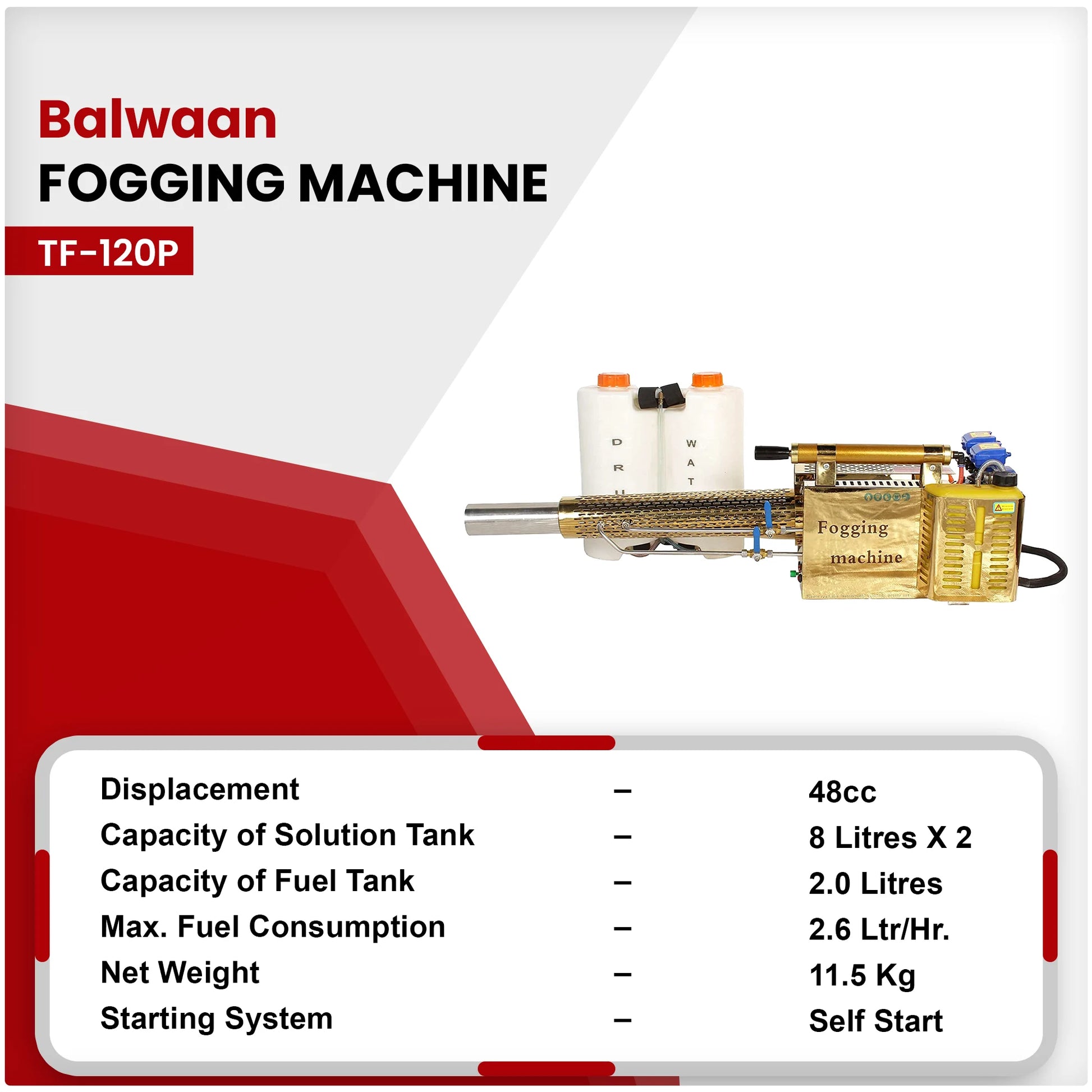 Balwaan Fogging Machine TF-120P