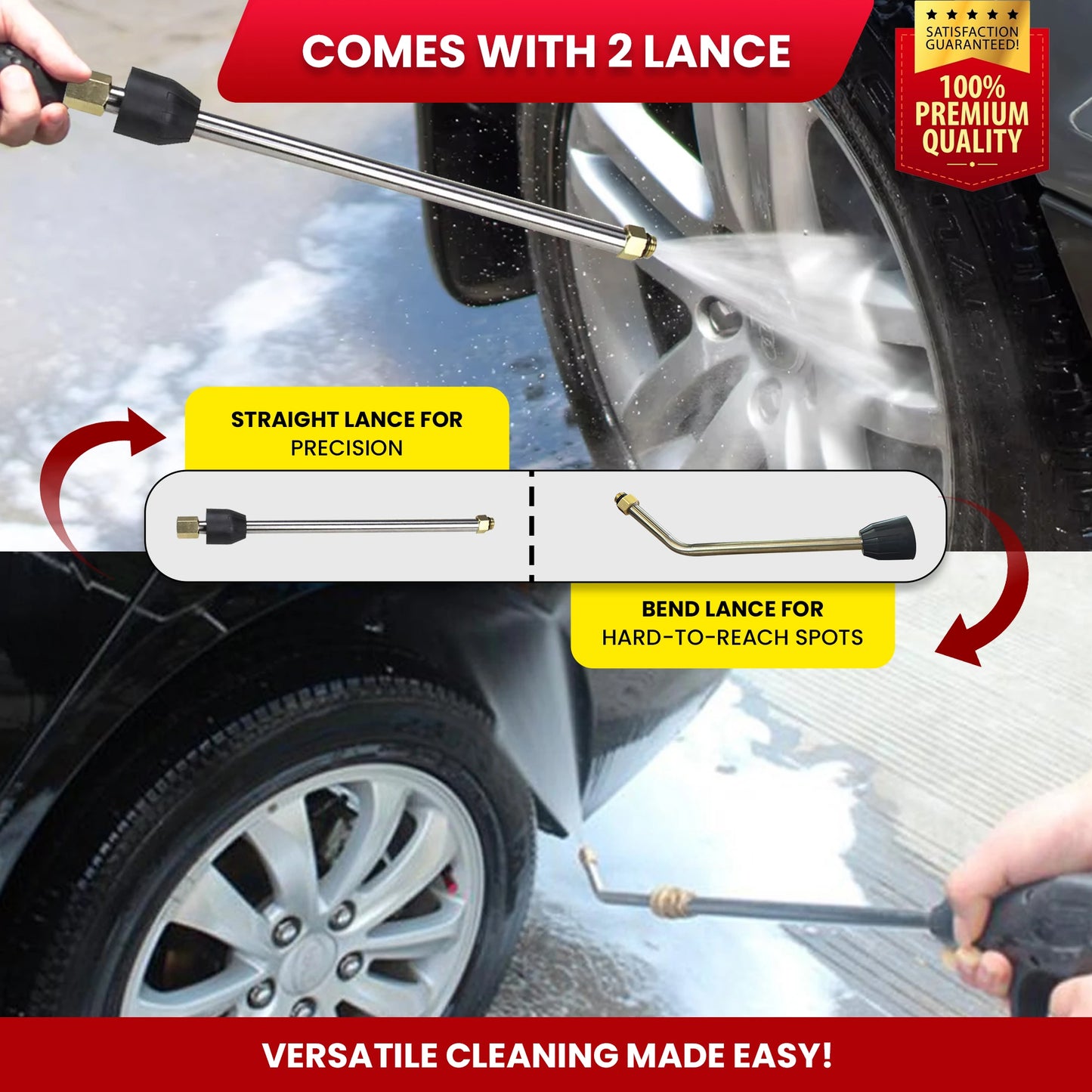 Balwaan High Pressure Washer PW-400 | Car, Home Cleaning & Multi Purpose Heavy Duty Electric Washer | 1800w