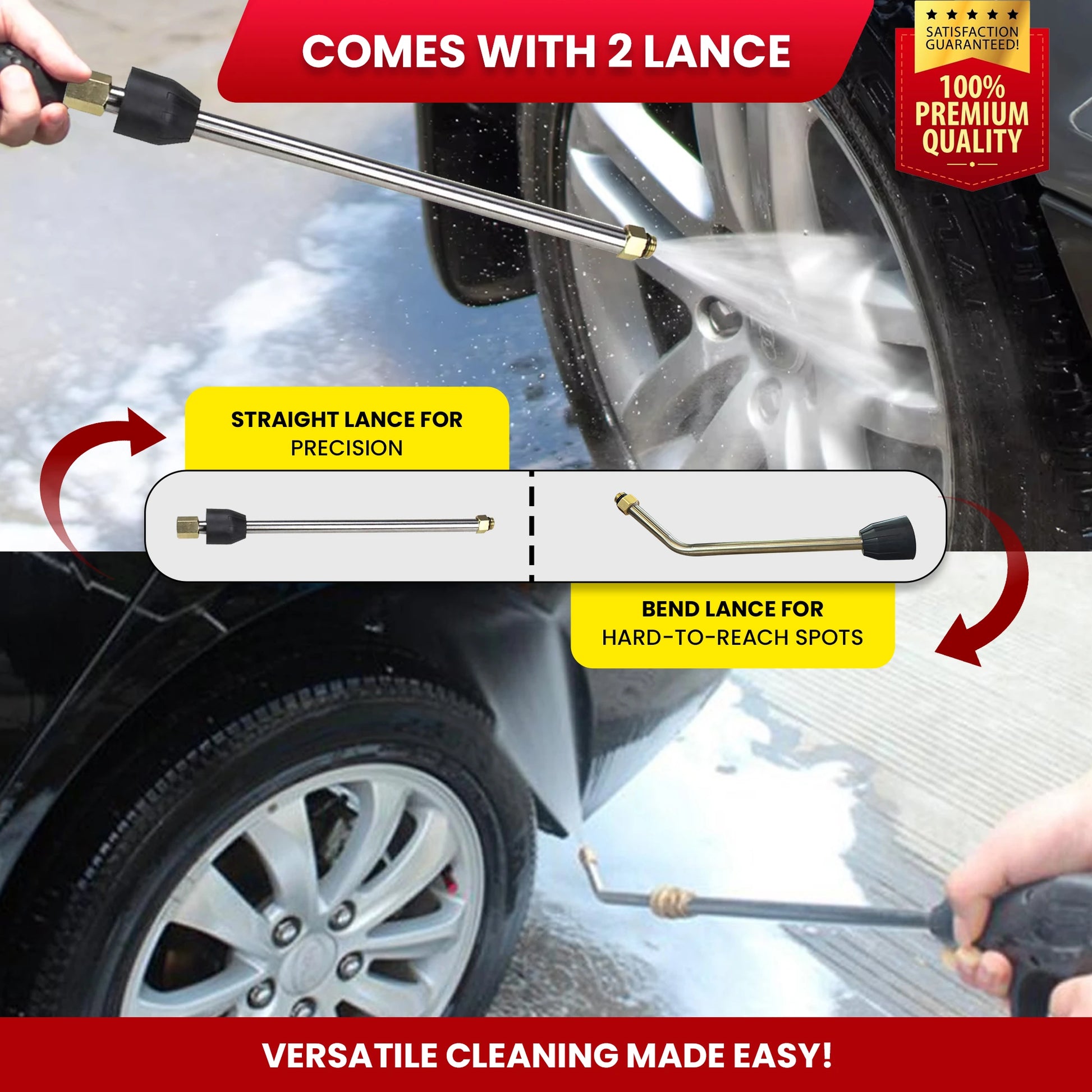 Balwaan High Pressure Washer PW-400 | Car, Home Cleaning & Multi Purpose Heavy Duty Electric Washer | 1800w
