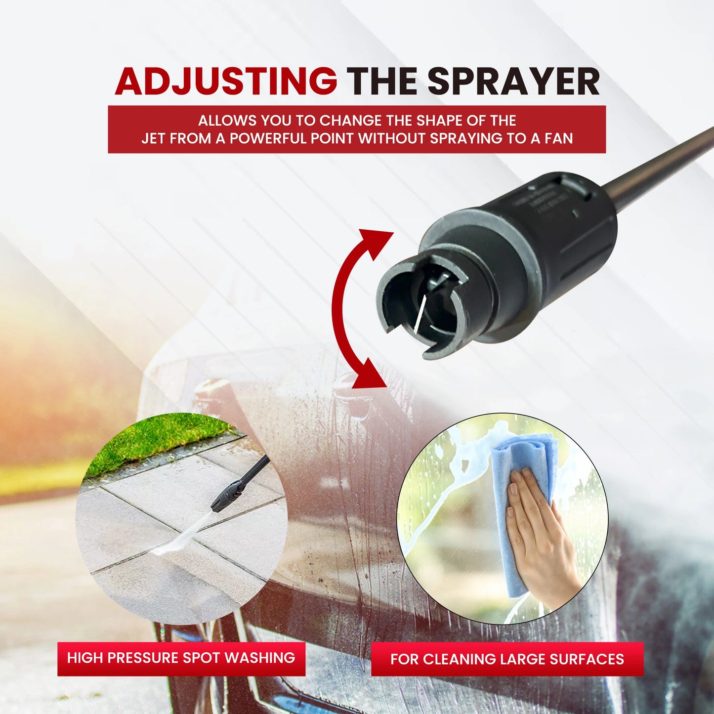 Balwaan High Pressure Washer PW-400 | Car, Home Cleaning & Multi Purpose Heavy Duty Electric Washer | 1800w