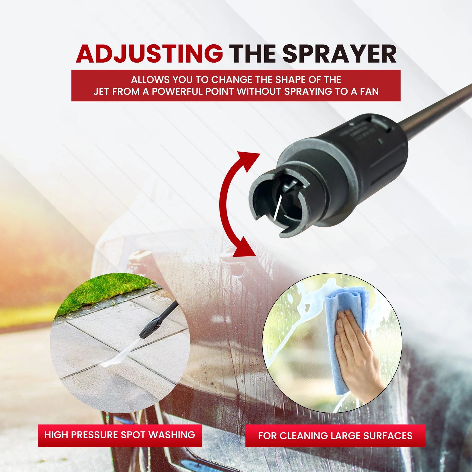 Balwaan High Pressure Washer PW-400 | Car, Home Cleaning & Multi Purpose Heavy Duty Electric Washer | 1800w
