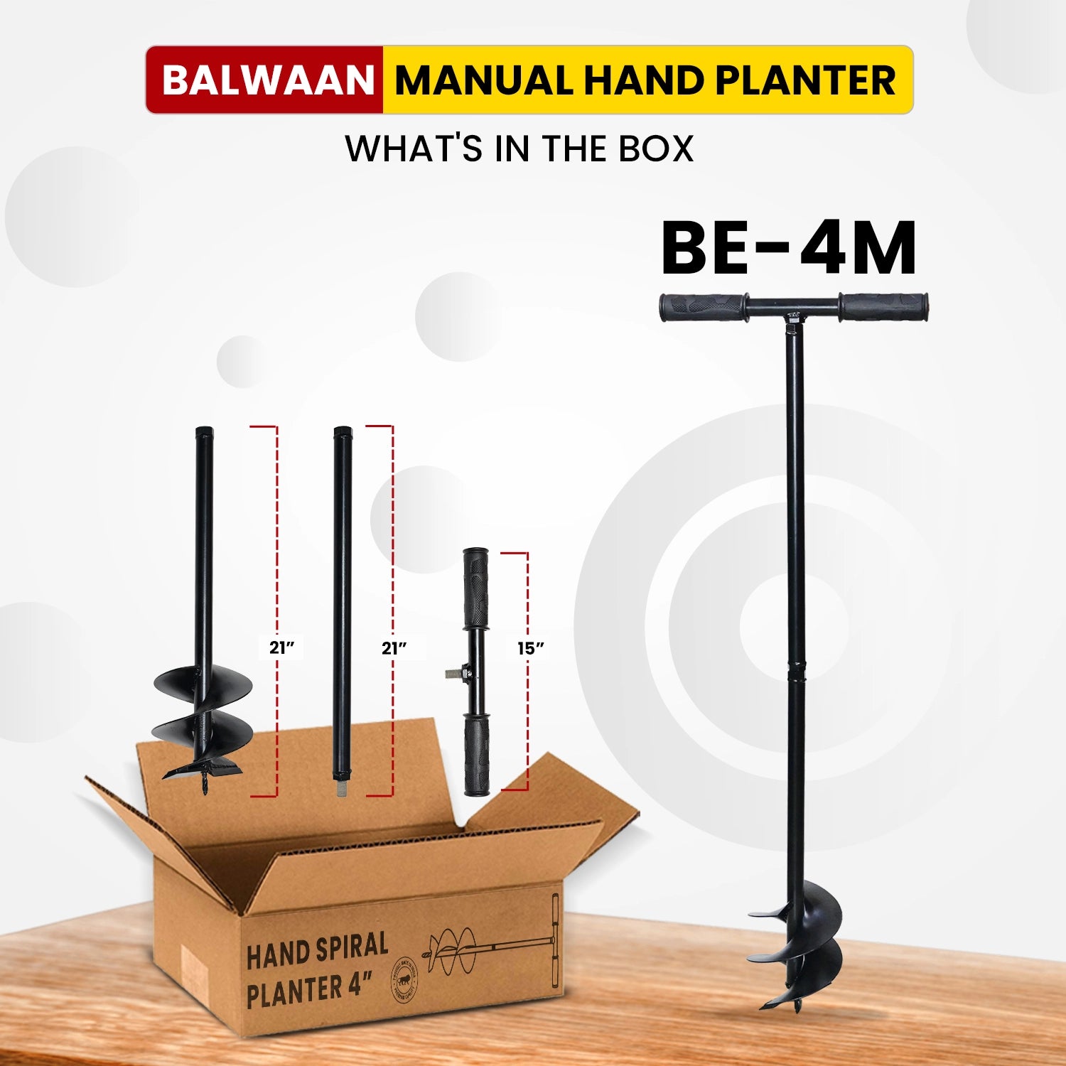 Balwaan BE-4M Manual Earth Auger