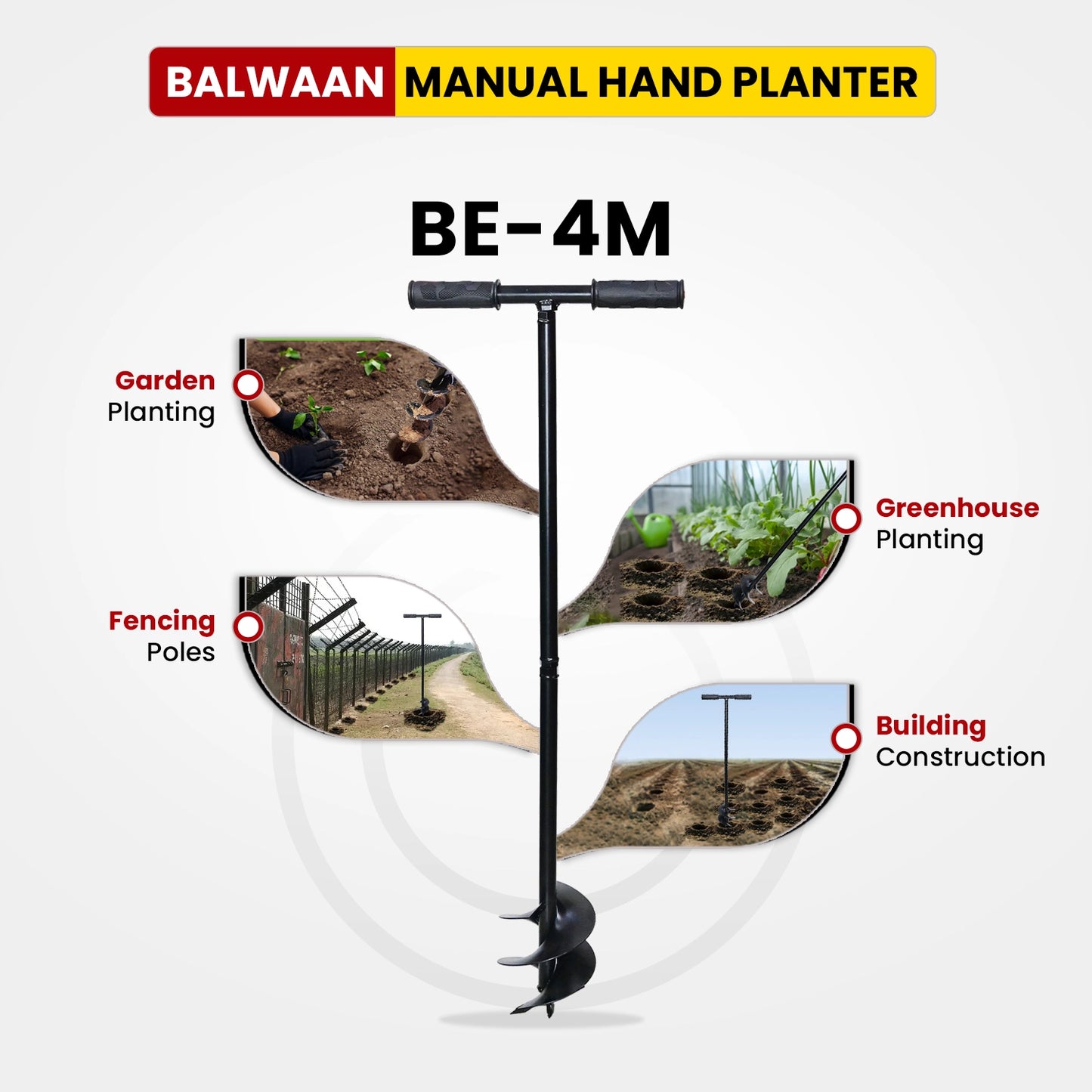 Balwaan BE-4M Manual Earth Auger