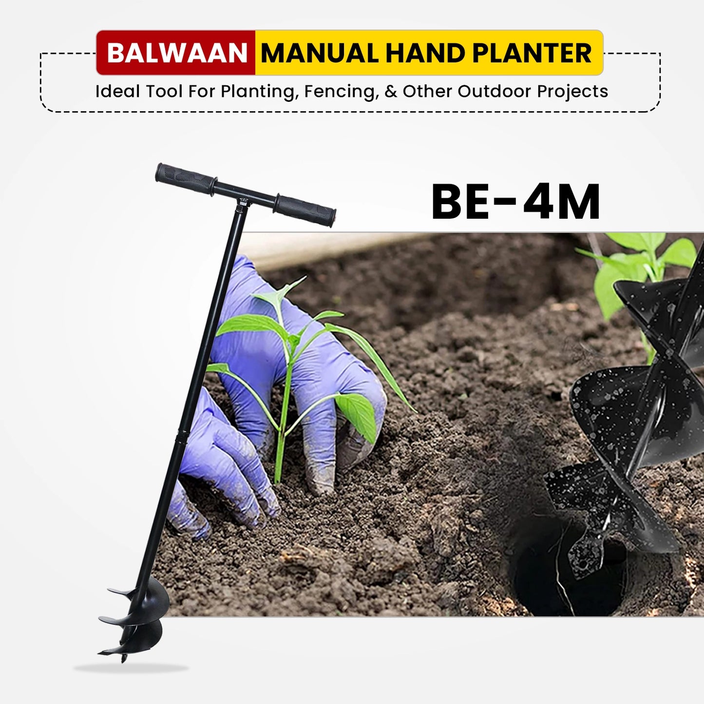 Balwaan BE-4M Manual Earth Auger