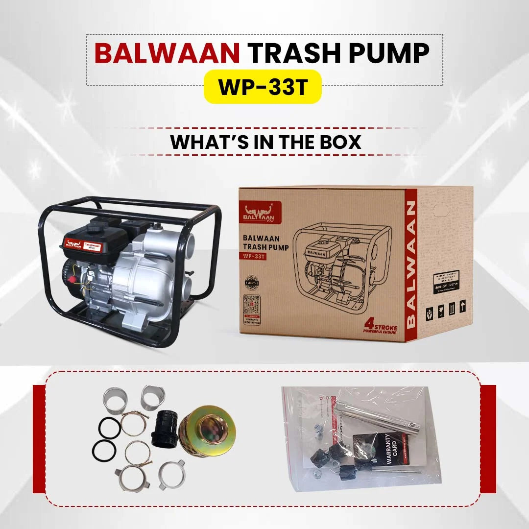 Balwaan 3x3 Inch Trash Pump| WP-33T