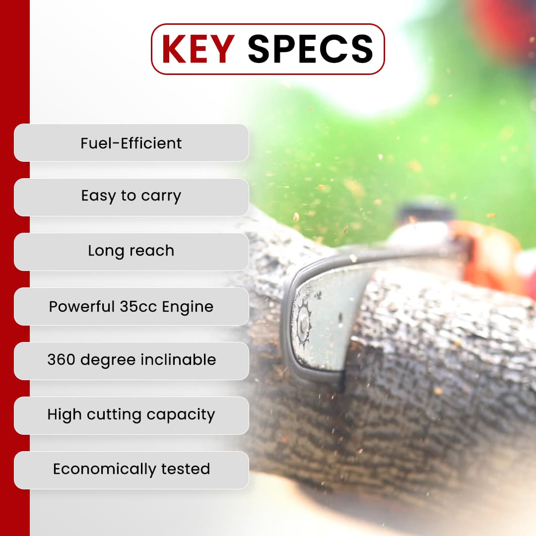 Balwaan Side Pack Crop Cutter with Chainsaw| 35cc