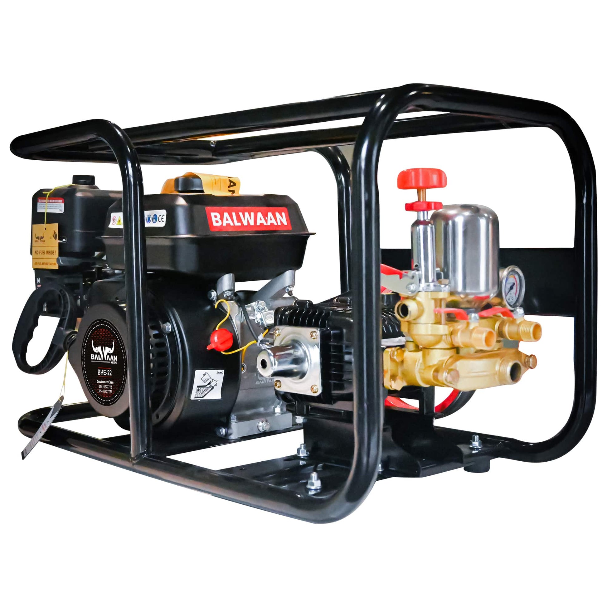 Balwaan 22 No. HTP Sprayer with 6.5HP Engine & 50 Mtr. Hose | BHE - 22 by Balwaan | KrishiGears
