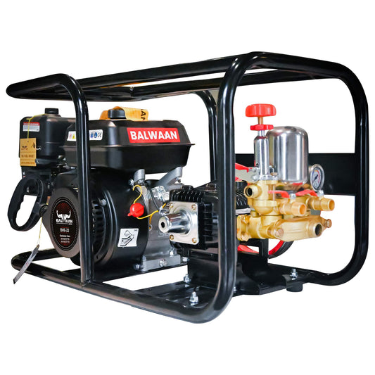 Balwaan 22 No. HTP Sprayer with 6.5HP Engine & 50 Mtr. Hose | BHE - 22 by Balwaan | KrishiGears
