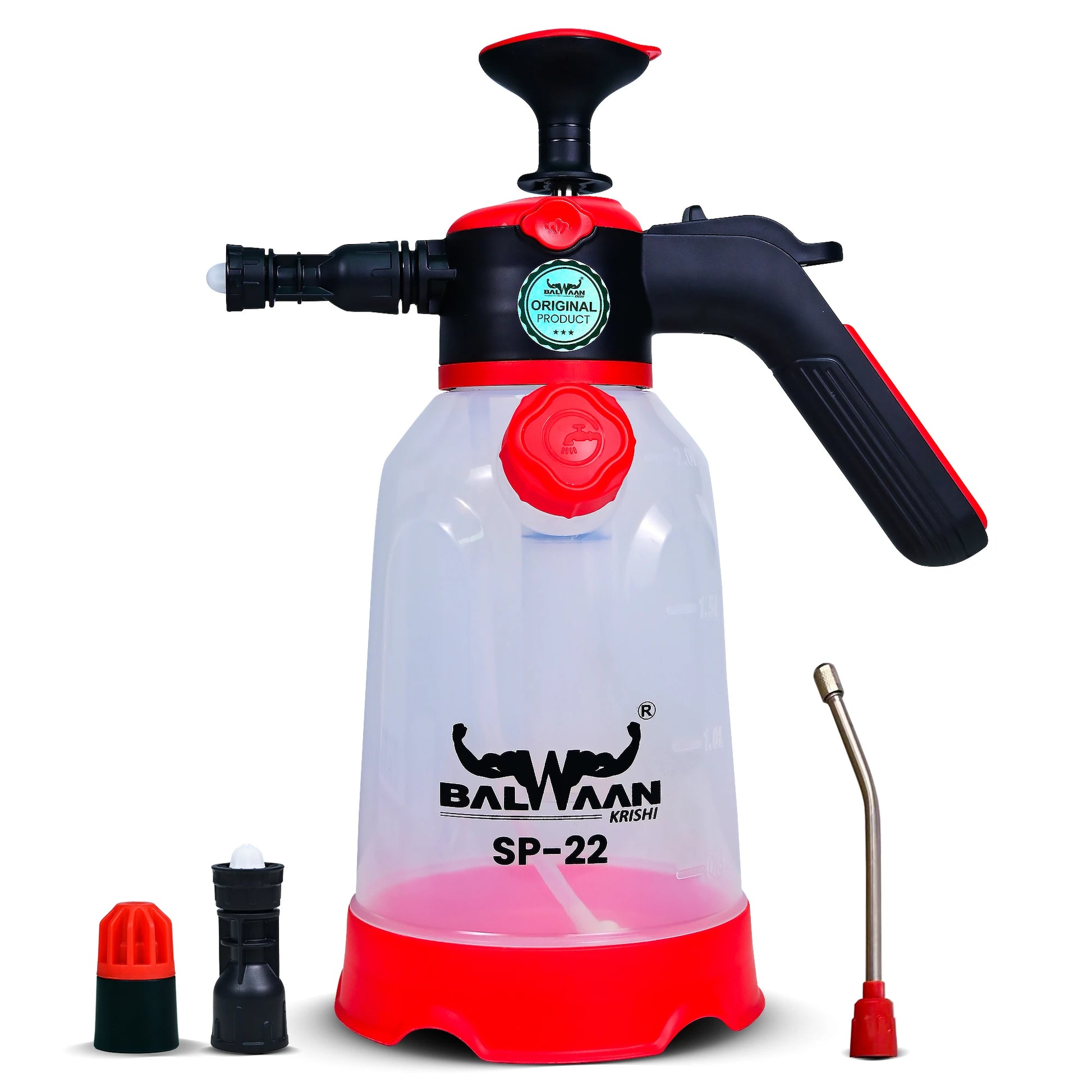 Balwaan 3 in 1 Foam Sprayer SP-22 | 2 LTR Capacity | Best for Car & Bike wash, Agriculture, Gardening, Pesticides, Glass