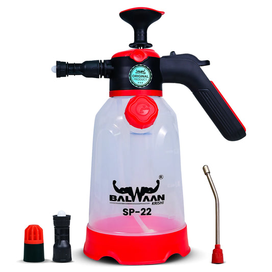 Balwaan 3 in 1 Foam Sprayer SP-22 | 2 LTR Capacity | Best for Car & Bike wash, Agriculture, Gardening, Pesticides, Glass