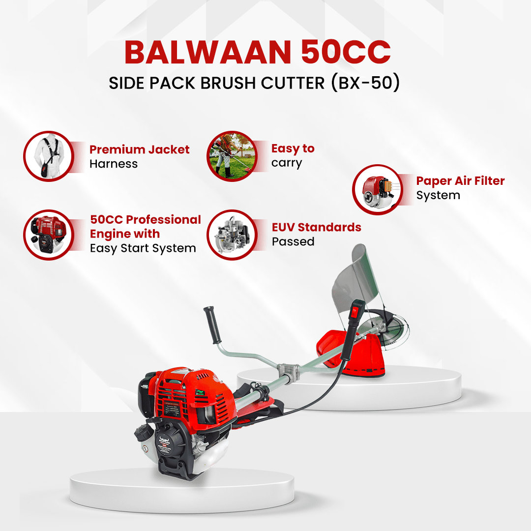 Balwaan 50cc Side Pack Crop cum Grass Cutter| BX - 50 by Balwaan | KrishiGears