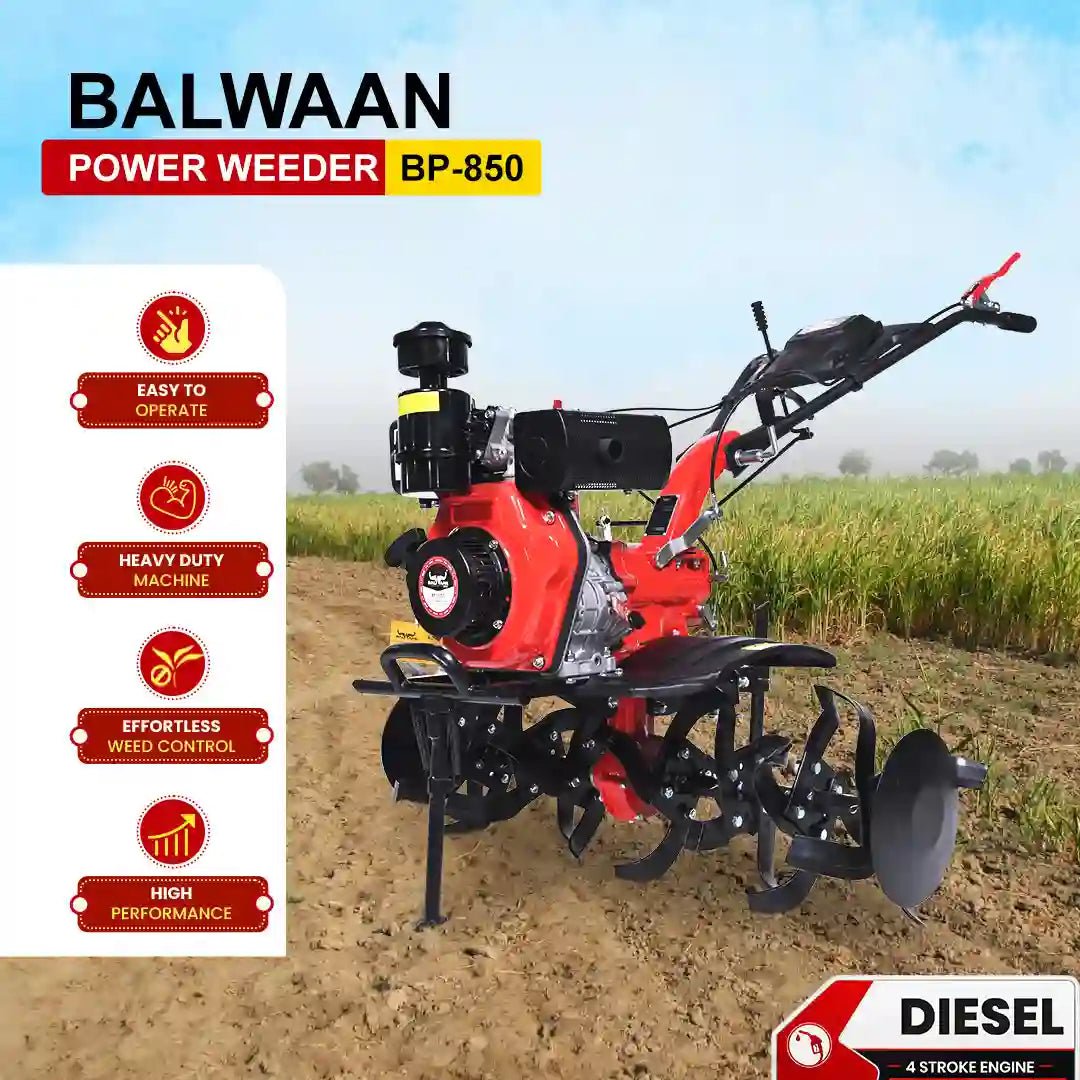 Balwaan 5.5 HP Diesel Power Weeder | BP - 850 by Balwaan | KrishiGears