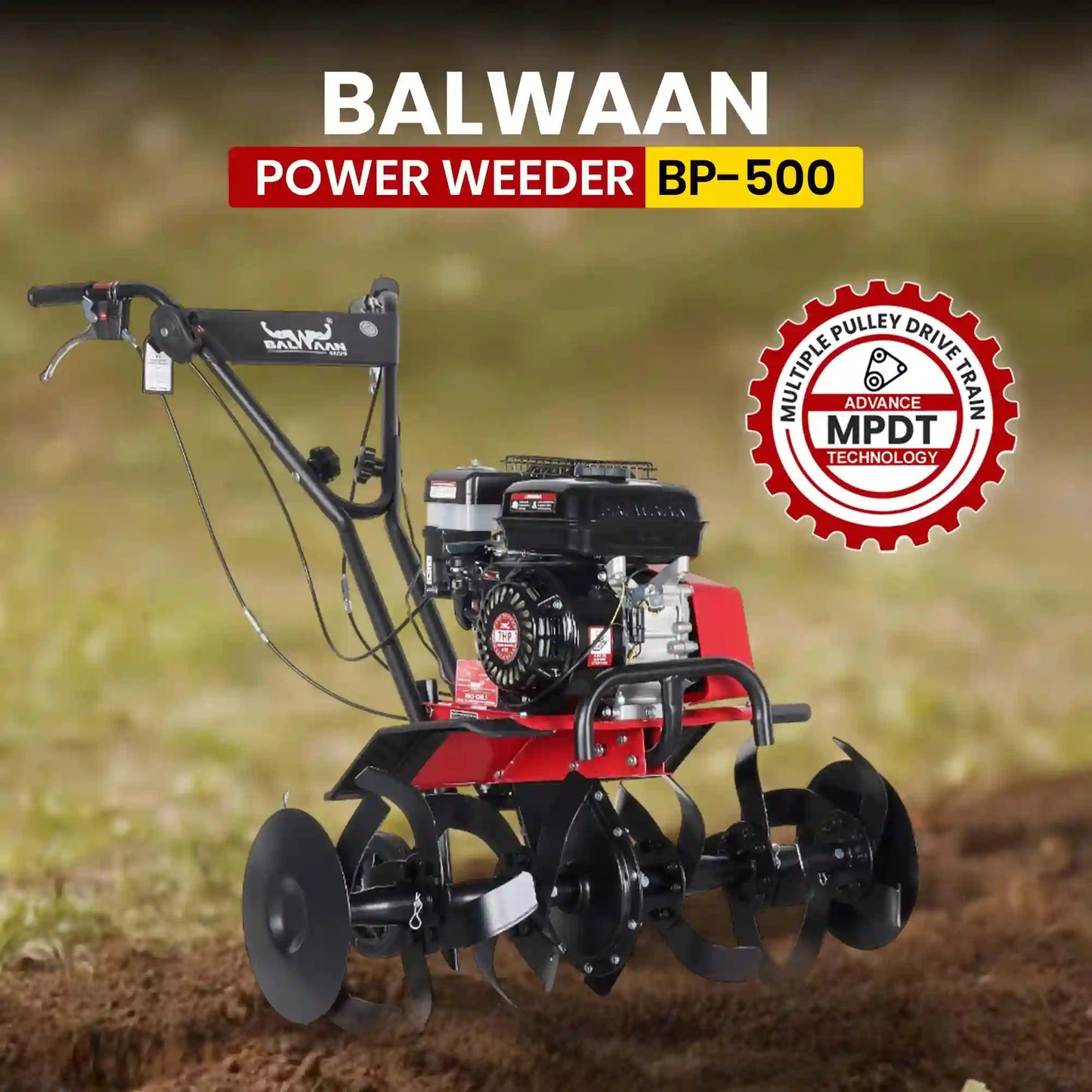 Balwaan 7 HP Power Weeder | BP - 500 by Balwaan | KrishiGears