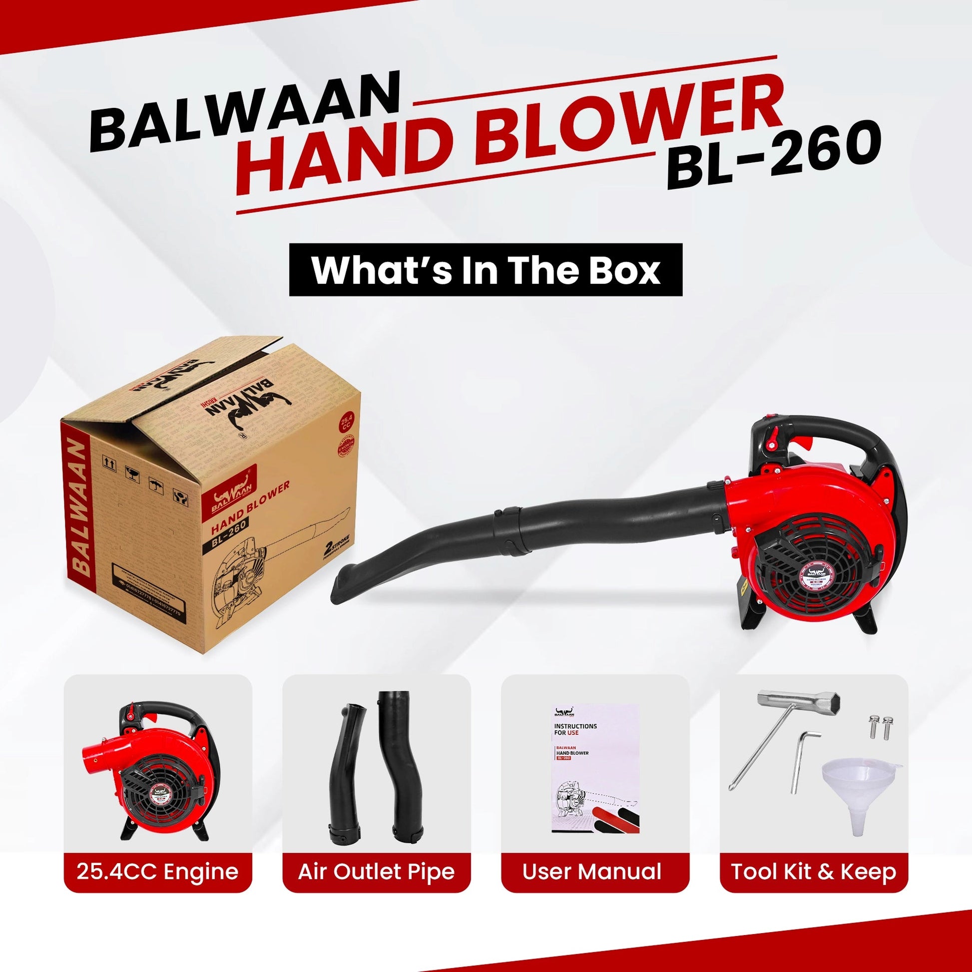 Balwaan BL - 260 Portable Hand Blower by Balwaan | KrishiGears
