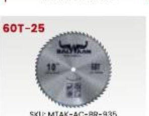 Balwaan Brush Cutter Blade 60T-25 MTAK-AC-BR-935