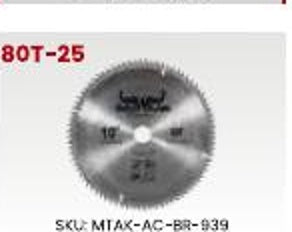 Balwaan Brush Cutter Blade 80T-25 MTAK-AC-BR-939