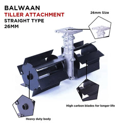 Balwaan BTA-26 Straight Type Tiller Attachment