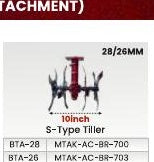 Balwaan BTA-26 S type tiller attachment